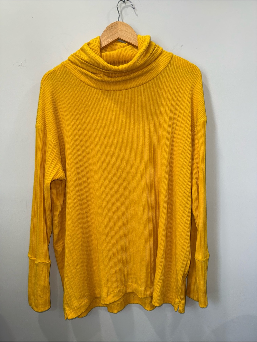 Susina Ribbed Cowl Neck Sweater Women’s 2X Mustard NWT !